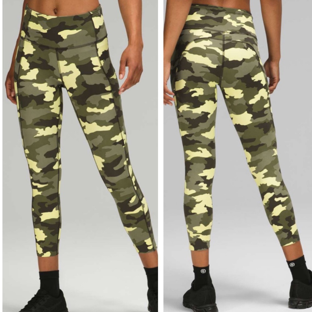 LULULEMON NWT FAST & FREE HIGH RISE CROP LEGGINGS 23” SIZE 0